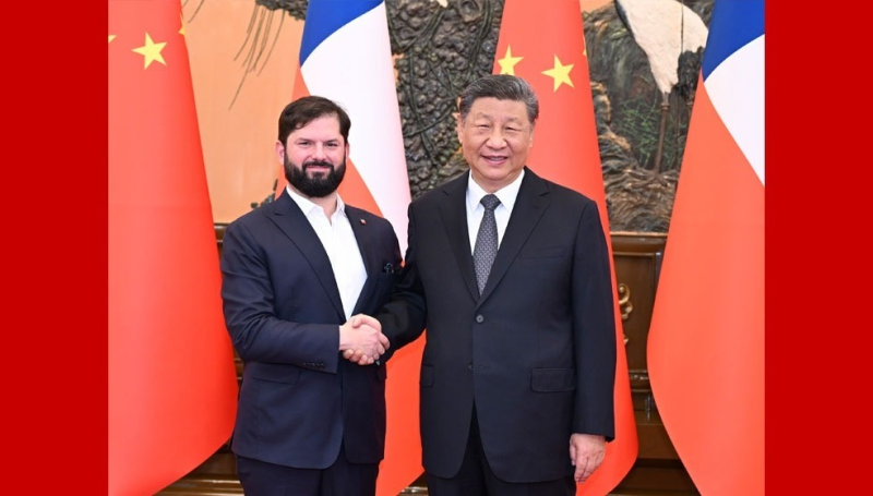 新华图讯｜习近平会见智利总统博里奇