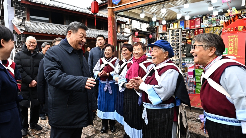 习近平在云南丽江市考察调研