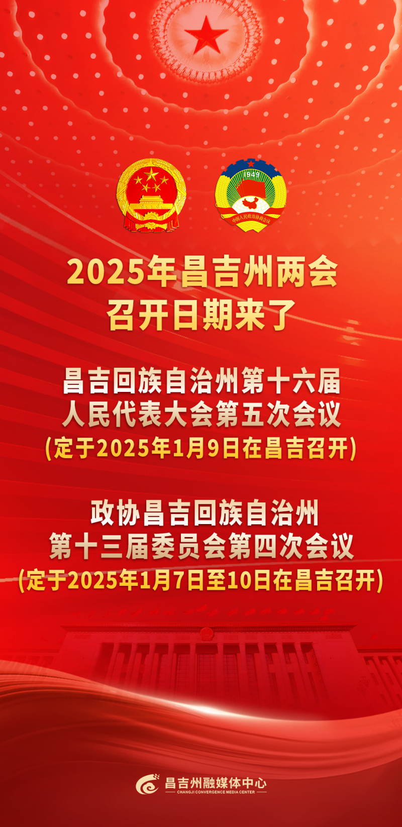 2025年昌吉州两会召开日期来了