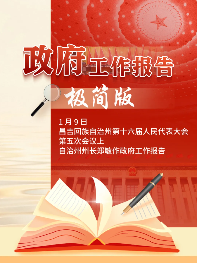 划重点！昌吉州2025年政府工作报告图解